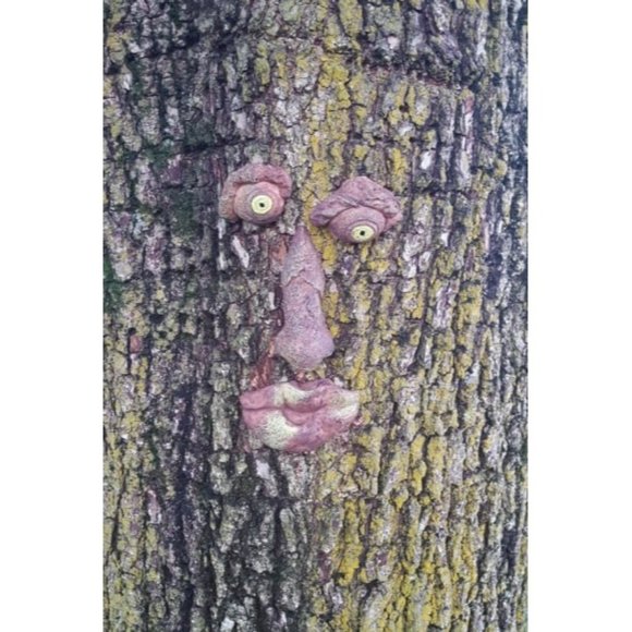 Tree Faces Decor Outdoor Tree Face Statues Old Man Tree Hugger Bark Garden Decor - Picture 3 of 4